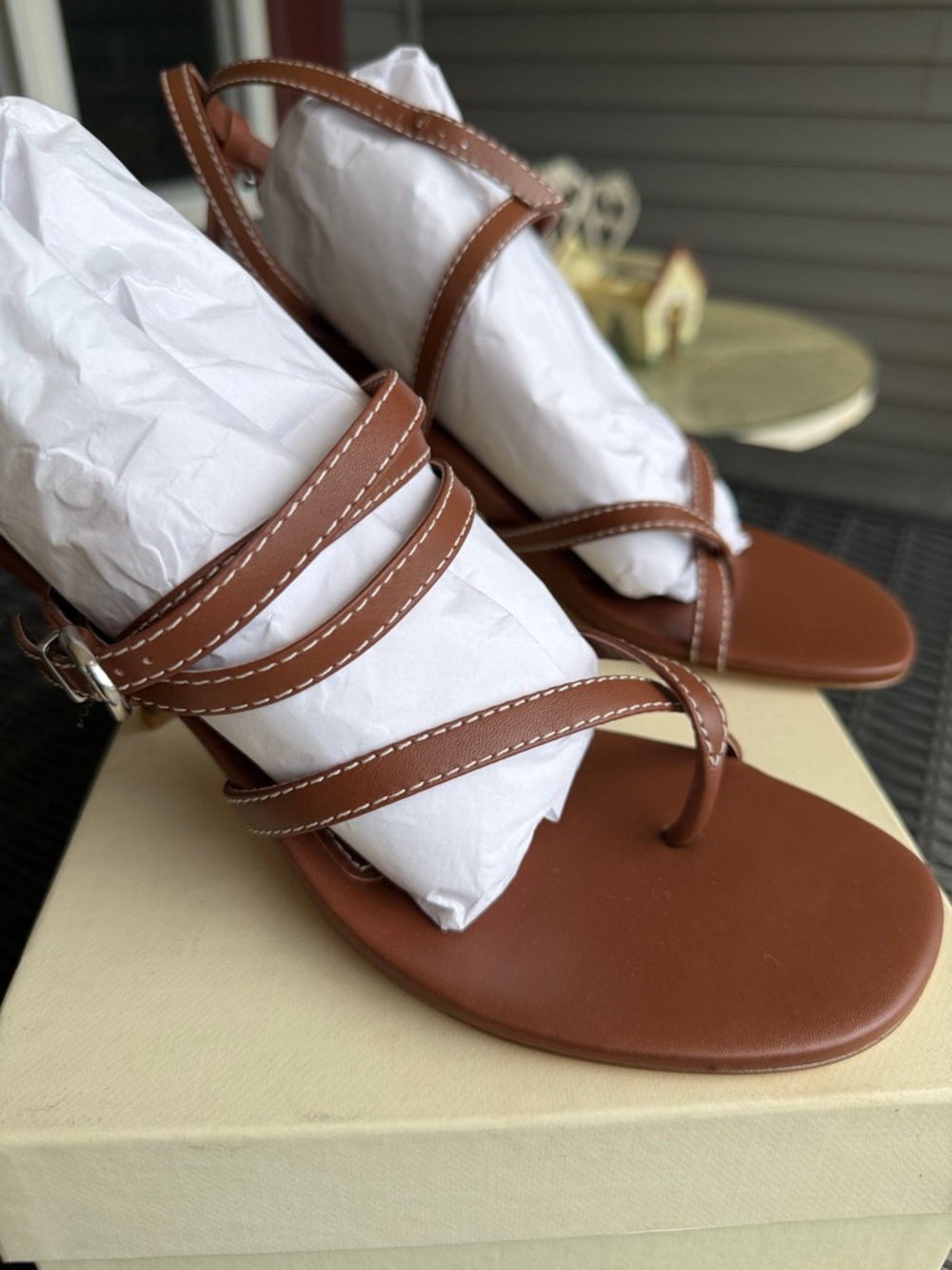 Marion Parke Geri Heel Sandal 39.5 (9.5) New in Box